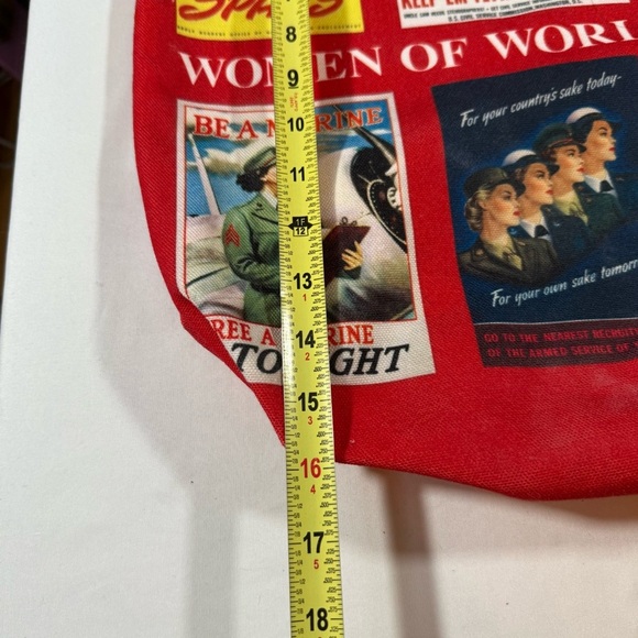 Vintage-Inspired Red Women of WWII Tote Bag - Picture 4 of 9